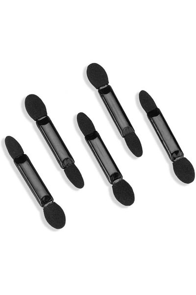 OEMN Set of 20 makeup applicators with 2 heads, 6.2 cm, polyurethane and sponge, black