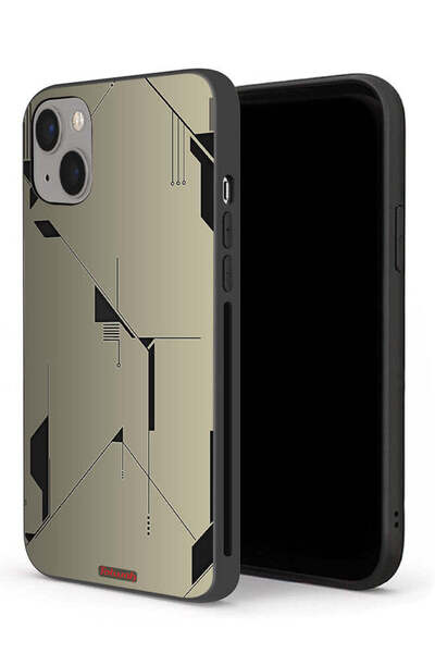 Tolwak جراب حماية لجهاز Apple iPhone 13 mini بتصميم تجريدي بسيط من الفن الرقمي