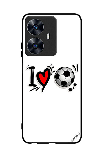 Covernex Protective Case Cover For Realme C55 I Love Football