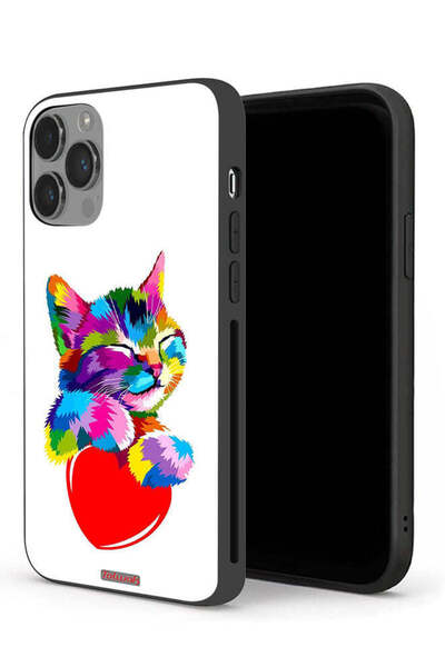 Tolwak جراب حماية لجهاز Apple iPhone 14 Pro Max بتصميم قطة ملونة