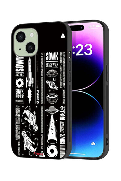 Tolwak Apple iPhone 15 Plus Protective Case Cover Sowk Space Walk Sticker