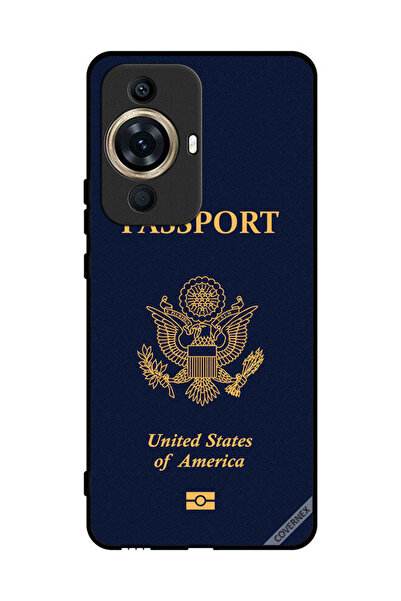 Covernex غطاء حماية لهاتف هواوي نوفا 11 برو بنمط جواز السفر الأمريكي