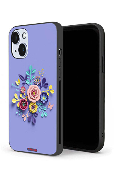 Tolwak جراب حماية لجهاز Apple iPhone 14 برسومات زهور فنية