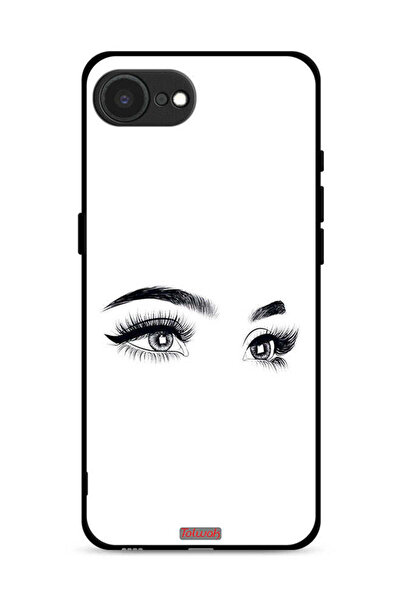 Tolwak غطاء حماية لجهاز Apple iPhone 16e برسومات عيون فنية