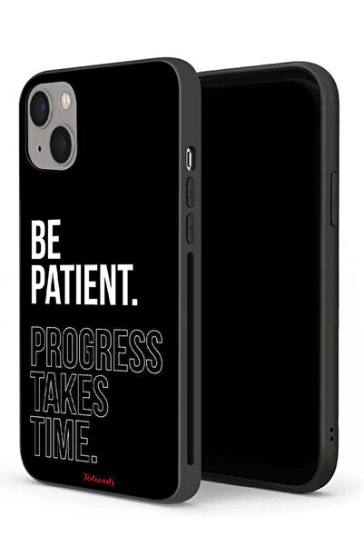 Tolwak جراب حماية لجهاز Apple iPhone 13 كن صبورًا فالتقدم يستغرق وقتًا