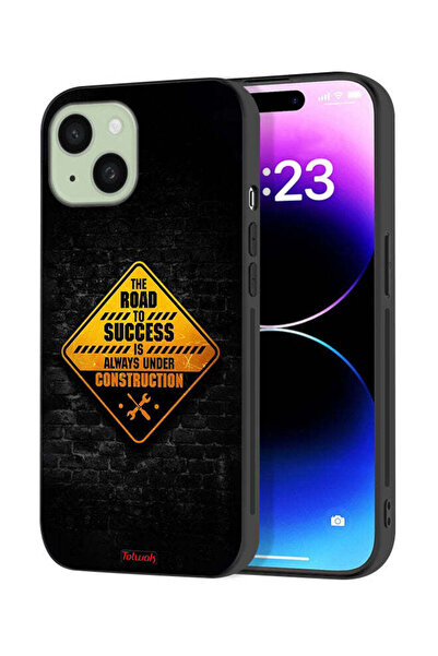 Tolwak غطاء حماية لجهاز Apple iPhone 15 Plus الطريق إلى النجاح دائمًا قيد الإ...