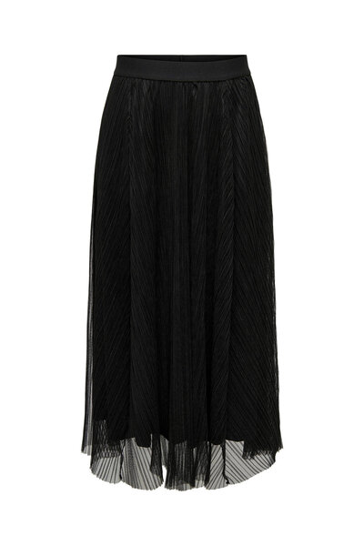 ONLY Fustă midi neagră pentru femei ONLY-15214303 ONLLAVINA BLACK