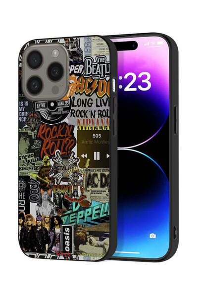 Tolwak غطاء حماية لجهاز Apple iPhone 15 Pro Max، لون Long Live Rock N Roll