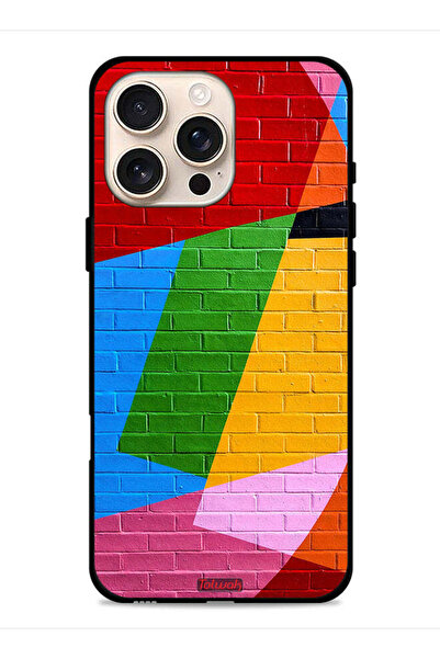 Tolwak غطاء حماية لجهاز Apple iPhone 16 Pro Max برسومات جدارية ملونة