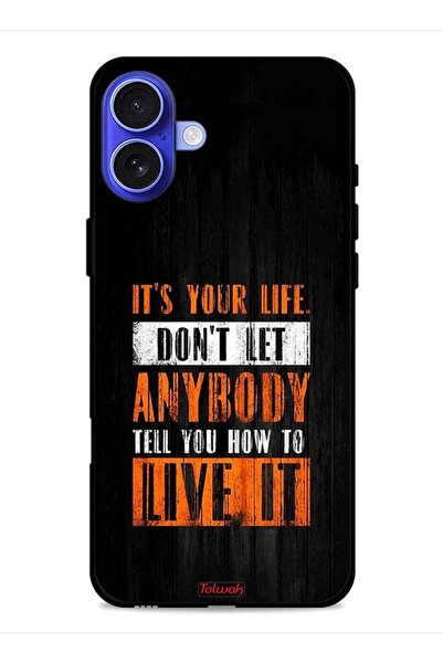 Tolwak غطاء حماية لجهاز Apple iPhone 16 بعنوان Its Your Life