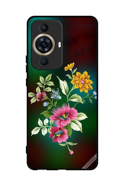 Covernex غطاء حماية لهاتف هواوي نوفا 11 ألترا إتش دي، زهور فنية