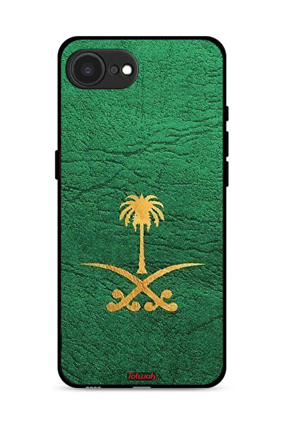 Tolwak غطاء حماية لجهاز آيفون 16e من آبل، علامة المملكة العربية السعودية، جلد