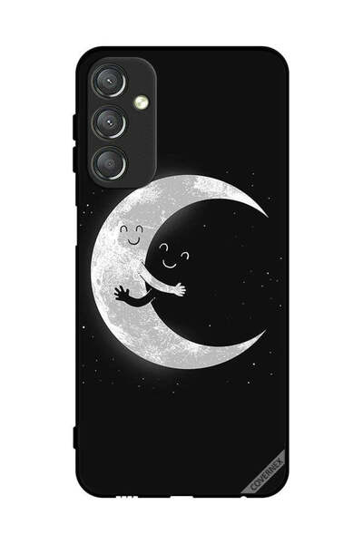 Covernex غطاء حماية لهاتف سامسونج جالاكسي A24 4G عناق القمر والسماء المظلمة