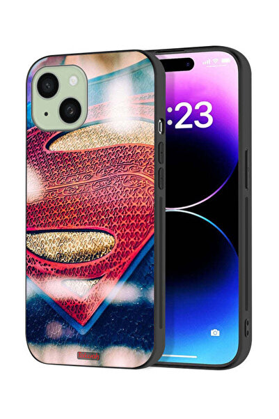 Tolwak Apple iPhone 15 Plus Protective Case Cover Superman Logo