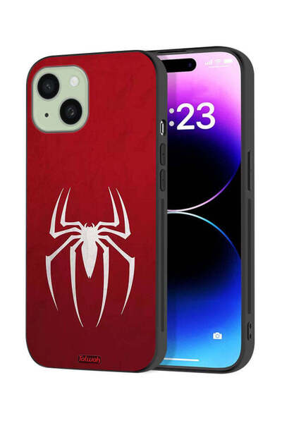 Tolwak Apple iPhone 15 Plus Protective Case Cover Spider Icon