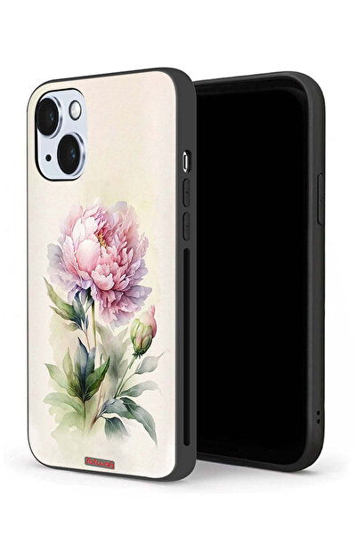 Tolwak جراب حماية لجهاز Apple iPhone 14 Plus بتصميم فني بألوان مائية وردية