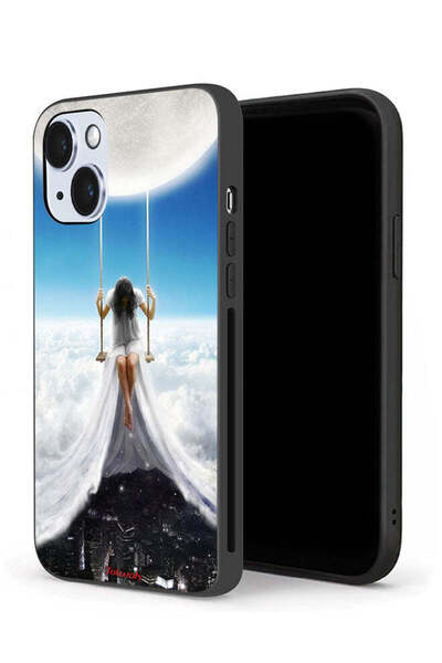 Tolwak جراب حماية لجهاز Apple iPhone 14 بتصميم فن مدينة الغيوم القمرية