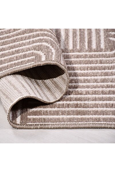 Emin Halı Rank Koleksiyonu 6111K Özel Ölçü Modern Jakarlı Dokuma Yıkanabilir ...