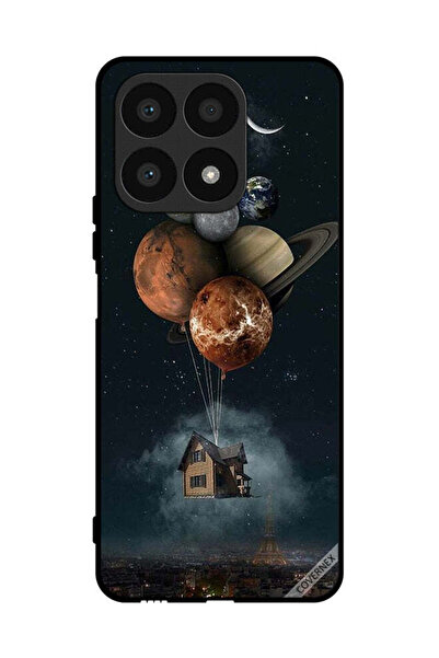 Covernex غطاء حماية لهاتف Honor X8a - Balloon Planets Takes Home