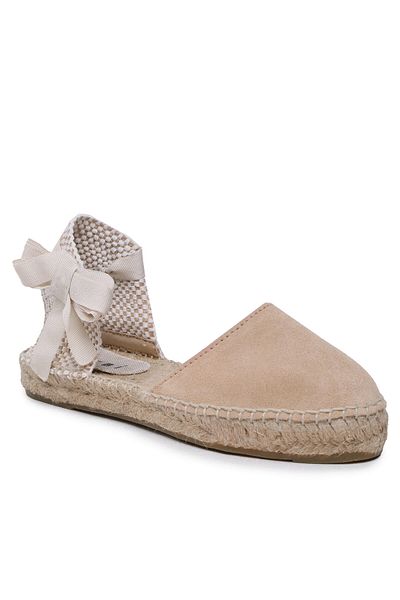 Manebi Women's Espadrilles beige MANEBI-FLAT VALENCIANA ESPADRILLES K 1.1 P0 K 1.1 CHAMPAGNE BEIGE