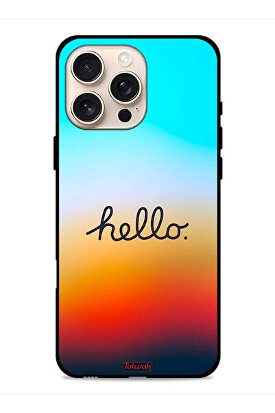 Tolwak غطاء حماية لجهاز Apple iPhone 16 Pro - Hello