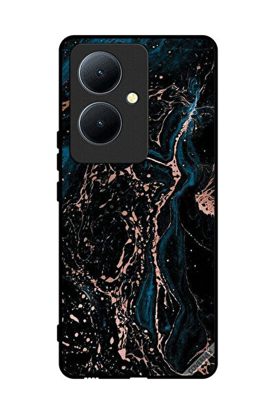 Covernex غطاء حماية لهاتف Vivo Y78+ 5G بنمط مزيج من الرخام واللون العادي