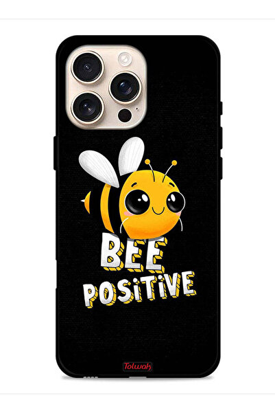 Tolwak غطاء حماية لجهاز Apple iPhone 16 Pro Max Bee Positive