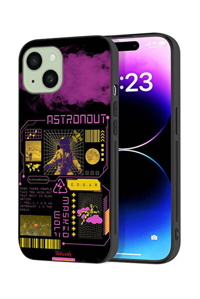 Tolwak غطاء حماية لجهاز Apple iPhone 15 Plus بملصق رائد فضاء