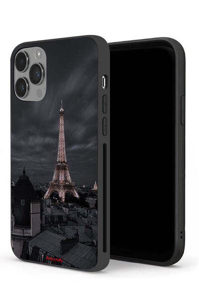 Tolwak جراب حماية لجهاز Apple iPhone 14 Pro Max بتصميم برج إيفل في الليل