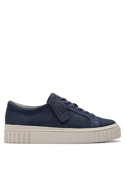 CLARKS Teniși albaștri pentru femei CLARKS-26181210 048 BLEUMARIN NUBUCK