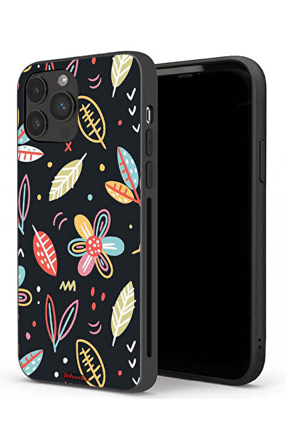 Tolwak غطاء حماية لجهاز Apple iPhone 13 Pro Max بتصميم زهور وأوراق فنية تجريدية