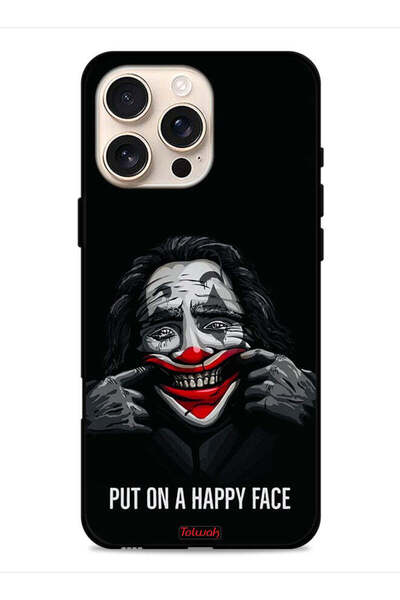 Tolwak غطاء حماية لجهاز Apple iPhone 16 Pro Max بتصميم وجه سعيد