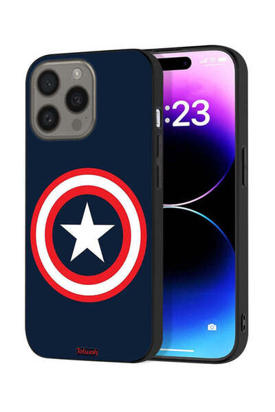 Tolwak غطاء حماية لجهاز Apple iPhone 15 Pro Max بتصميم كابتن أمريكا