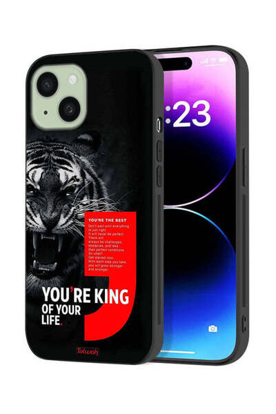 Tolwak غطاء حماية لجهاز Apple iPhone 15 Plus أنت ملك حياتك