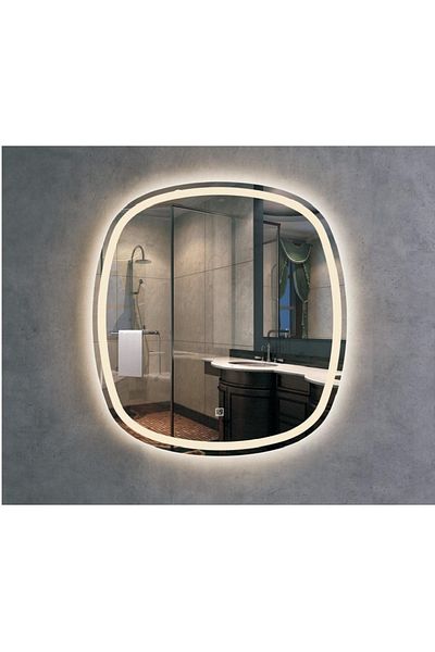Trendy's Oglinda baie TRENDY’S, cu senzor touch si LED – 600x650mm