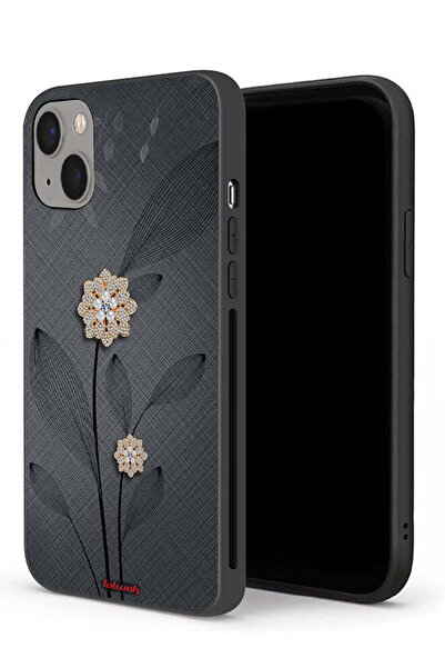 Tolwak جراب حماية لجهاز Apple iPhone 13 بتصميم زهور ماسية