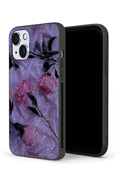 Tolwak غطاء حماية لجهاز Apple iPhone 14 Plus بنقشة ورود لامعة