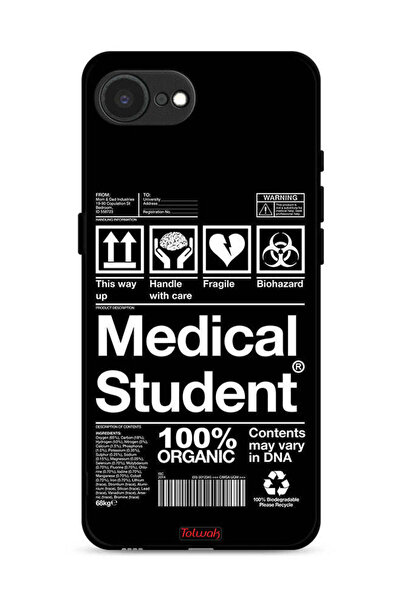 Tolwak غطاء حماية لجهاز Apple iPhone 16e، ملصق طالب الطب