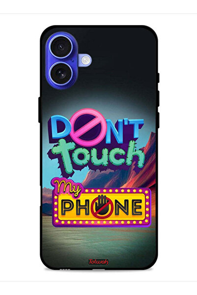 Tolwak غطاء حماية لجهاز Apple iPhone 16 - لا تلمس هاتفي