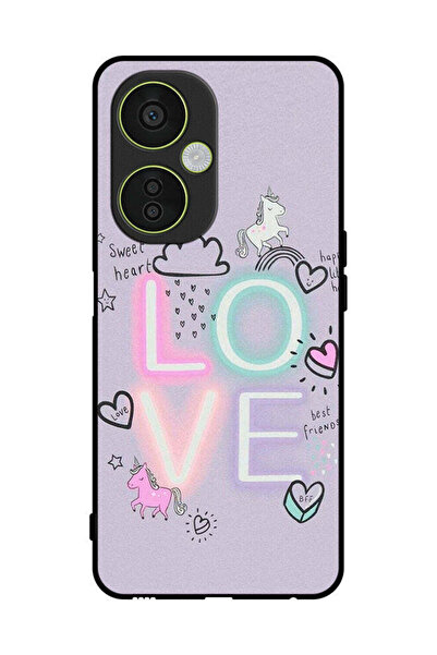 Covernex غطاء حماية لهاتف OnePlus Nord CE 3 Lite بنقشة قلب حلو وحب وحيد القرن