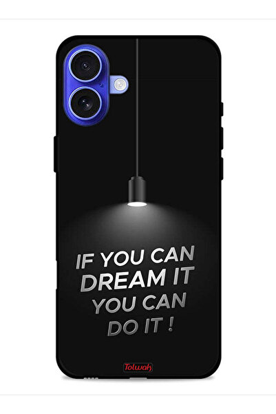 Tolwak غطاء حماية لجهاز Apple iPhone 16 إذا كنت تستطيع أن تحلم به، يمكنك أن ت...