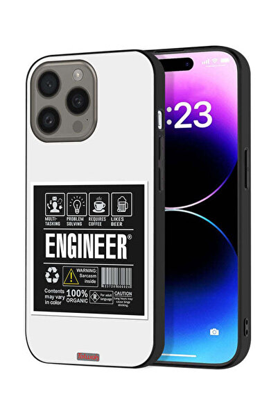 Tolwak غطاء حماية لجهاز Apple iPhone 15 Pro - ملصق مهندس