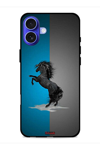 Tolwak غطاء حماية لجهاز Apple iPhone 16 Plus بتصميم فن الحصان
