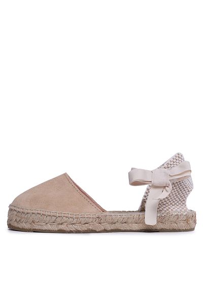 Manebi Women's Espadrilles beige MANEBI-FLAT VALENCIANA ESPADRILLES K 1.1 P0 K 1.1 CHAMPAGNE BEIGE