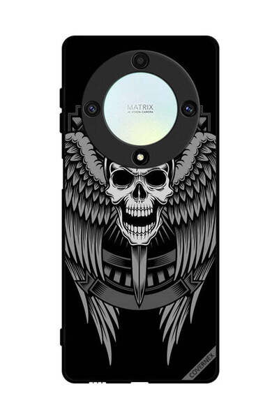Covernex غطاء حماية لهاتف Honor X9a بتصميم جمجمة وأجنحة نسر