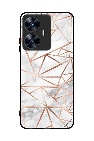 Covernex غطاء حماية لهاتف Realme C55 بنمط رخامي وورق حائط