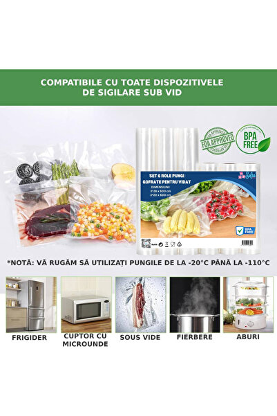 Sofia Concept Set 6 role pungi de vidat Sofia CONCEPT® cu relief, 20x600cm/28x600cm, durabile