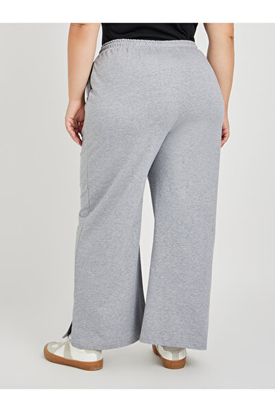Styli Plus Size Wide Leg Joggers with Drawstring
