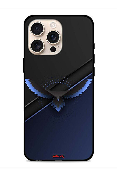 Tolwak غطاء حماية لجهاز Apple iPhone 16 Pro بتصميم نسر فني تجريدي رقمي
