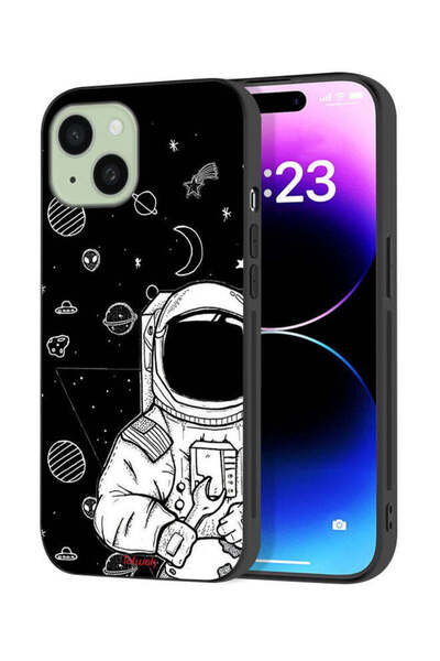 Tolwak Apple iPhone 15 Plus Protective Case Cover Astronaut Art